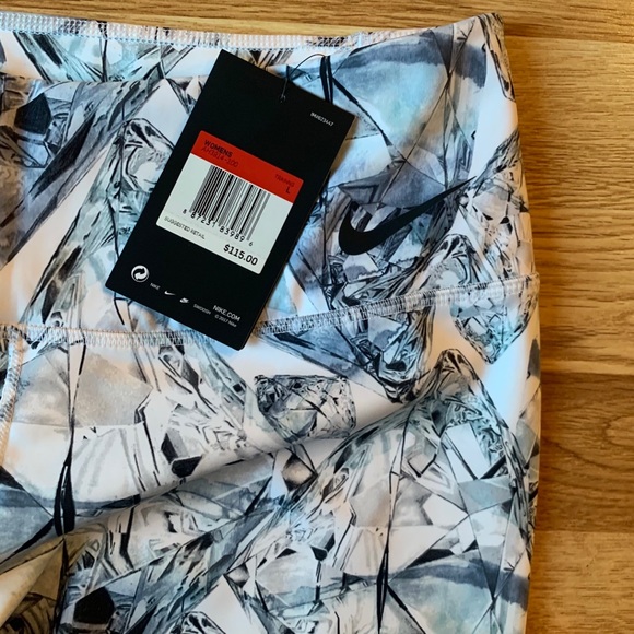 Nike Power Mid Rise Training Tights Leggings Large - Picture 4 of 6